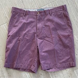Peter Millar Mauve Cotton Flat Front Shorts